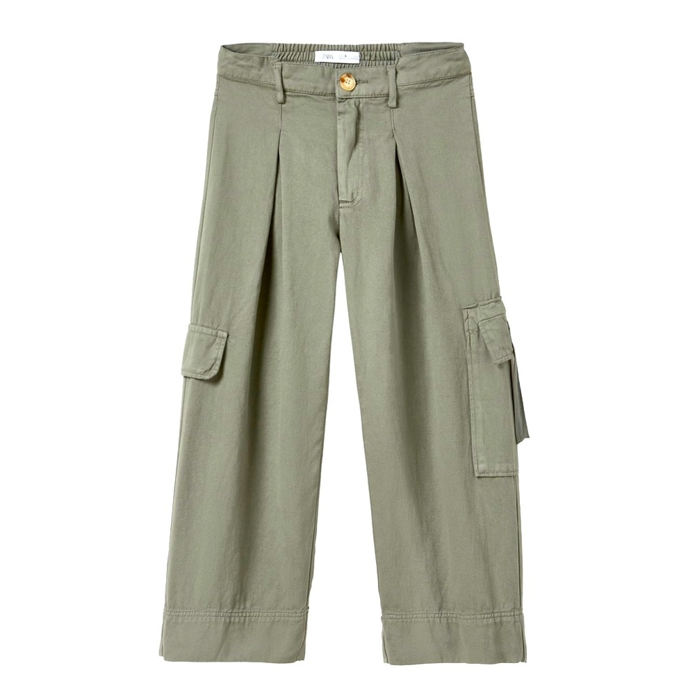Zara cargo pleated pants